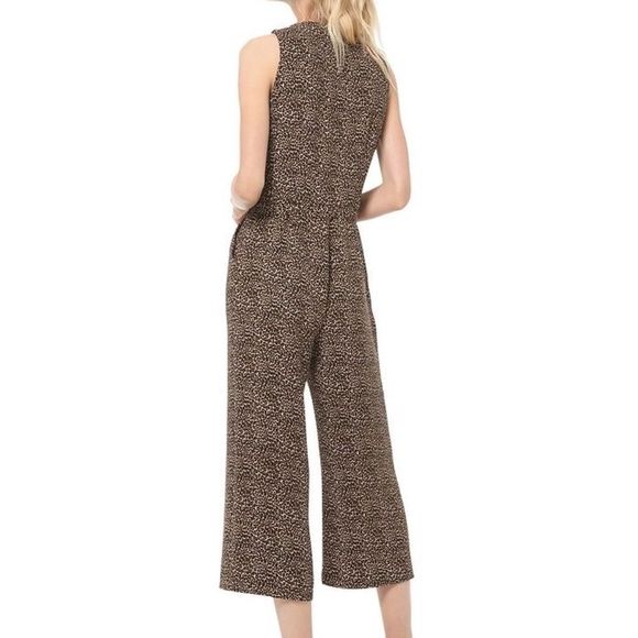 MICHAEL KORS cropped leopard jumpsuit - Picture 2 of 9